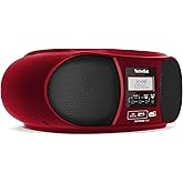 TechniSat DIGITRADIO 1990 - Stereo-Boombox mit DAB+/UKW-Radio und CD-Player (Bluetooth-Audiostreaming, Kopfhöreranschluss, US