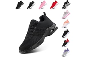 Hitmars Scarpe da Running Corsa Donna Respirabile Leggero Scarpe da Ginnastica Sportive Fitness Running Sneakers Basse Interior Casual all'Aperto Nero Rosa Rosso Arancione EU 36-42