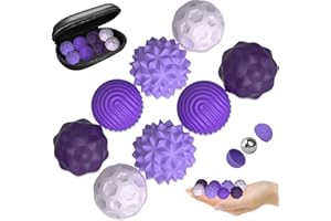 TELAOBAN Magnetische Fidget Toys, Magnetkugeln Stressball, Magnetischer Akupressurball aus Silikon, Silikon Sensorik Bälle, Sensorischer Ball für Erwachsenem, Anti-Stress Fidget Toys für Stress, Angst