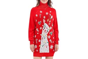 Dancinova Maglione Natalizio Maglione Natalizio da Donna Maglione Lavorato a Maglia Maglione Natalizio Maglione Natalizio Maglione S-2XL