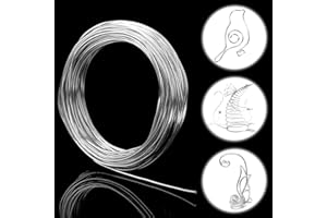 Ziamzra Basteldraht 2mm×20m Schmuckdraht Draht zum Basteln Aludraht 2mm Basteldraht Silber Aluminiumdraht Bindedraht Modellierdraht Rostfrei Draht für DIY Schmuck Dekoteile Skulpturen Kranzherstellung