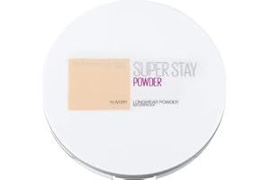 MAYBELLINE NEW YORK Maybelline Superstay 24H Poudre n° 10 Ivoire, tenue 24 heures avec un grand pouvoir couvrant pour un teint impeccable et un fini mat, waterproof, 9 g