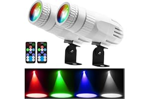 Pinspot Czgor 15W RGBW 4 en uno Luces LED Super Luminosas para Fiesta DJ, Discoteca, Bar Boda