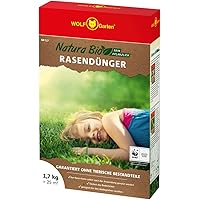 WOLF-Garten - Natura Bio - Rasendünger - NR 1,7 für 25 m², braun, 40 x 60 x 111 cm, 3852005