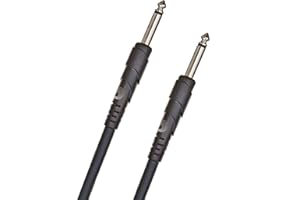 PLANET WAVES D'Addario Kabel głośnikowy - Formowane wtyczki - ekranowane końcówki - 1/4 cala męski na 1/4 cala męski - seria klasyczna - 3,05 metra - proste końcówki - 1 opakowanie