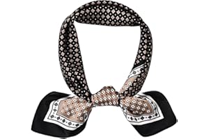 Mayoii Bandana en soie pour homme – Foulard en satin à col carré – Accessoire de mode léger pour le formel, le travail ou les loisirs – 70 x 70 cm