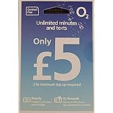 O2 PAYG SIM Card Pack - Unlimited Calls and Texts. Triple Size Format (Standard/Micro/Nano)