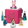 tonies Ultimate Pink Toniebox Disney Bundle including 1 creative & 5 characters Disney Princess- Moana, Little Mermaid, Encanto - Mirabel, Frozen - Elsa, Anna