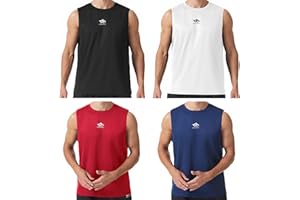 LORSPORTCH Camiseta sin Mangas para Hombre, Camiseta sin Mangas Deportiva, Culturismo, Entrenamiento, Gimnasio, Elementos Esenciales, Fitness, Correr, Camiseta