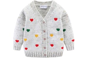 Mud Kingdom Girls Cardigan Sweaters Cute Colorful Love