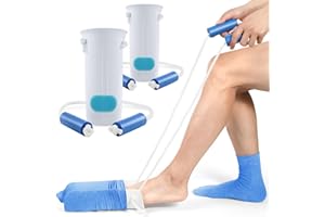 ‎KEKOY Kekoy Strumpfanziehhilfe, Verbesserte U-förmige Anziehhilfe für Socken und Strümpfe, Sockenanziehhilfe Nach Hüftoperation, Sockenanzieher für Senioren, Schwangere, Immobile Menschen(2 Stück weiß)