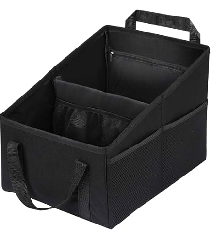 TrunkCratePro Organisateurs De Coffre Et De Rangement De Voiture – Organiseur De Voiture Pliable Et Portable De Qualité Supérieure Pour Voiture, VUS, Camping-car, Monospace, Camion Pour Homme Et Femme