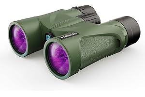 PURSUAL 8x32 HD Binoculars, High Power, Compact, Waterproof Binoculars for Adults & Kids with BAK-4 Prisms FMC Lens, For Bird Watching, Sports, Concerts, Travel, Fogproof, Shockproof & Dustproof