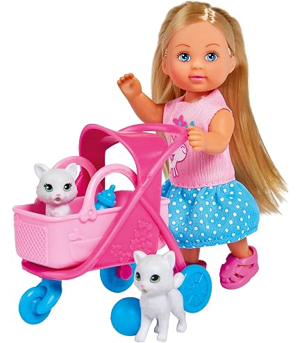 Simba Evi Love Con Kayak E Lontra: Set Avventura 12 Cm, 3+ Anni