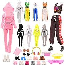 Miunana Puppe & Roller Spielset - Verwandlungs Motorrad Mit Zubehör