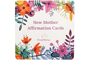 LOVE ART LUX New Mother Affirmation Cards: 23 Emotionally Supportive Positive Cards. Gift for New Mum, Expecting Mothers, New Mum Essentials, Baby Shower Gifts