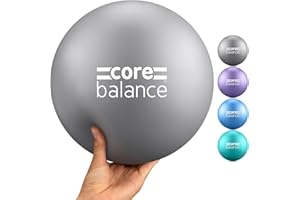 ‎CORE BALANCE Core Balance Pilatesball - Anti-Burst Yogaball - rutschfestes PVC - Gymnastik, Fitness, Physiotherapie leicht – Einfach Aufzublasen - 200 Kg Maximalgewicht - 23 cm groß, 200 g - 4