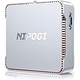 NiPoGi Mini PC Windows 11 Pro, 8GB RAM DDR4 / 256GB M.2 SSD, Quad Core Intel Celeron J4125 Ordinateur de Bureau, Soutien 4K U