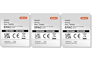 EVARGOS 3x eBike Stickers 250W 'road legal' for Bafang BBS Electric Middle Motor Hub