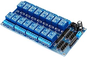 Aihasd 12V 16 canali modulo relè Scheda di interfaccia per PIC Arm DSP PLC con Protezione Optocoupler