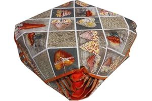 GENERICO 6 Cuscini Sedie Coprisedia Imbottiti Cuore Allungato con Alette Vari Colori-Shabby Arancio INTIMOEGIDIO