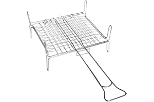 Filtex Graticola cromata incr 27x27 con Piatto 262 Utensili da Cucina, Ferro, Nero