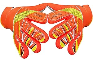 Jalunth Torwarthandschuhe Kinder Jungs Jungen Mädchen Junior Fussballhandschuhe Fußballhandschuhe Trainingshandschuhe Torwart Fussball Fußball Handschuhe mit rutschfeste Latex Handfläche