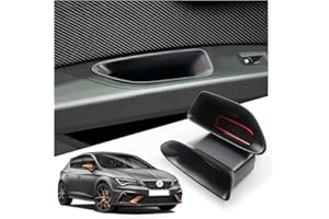 RUIYA Compatible with Seat Leon MK3 Cupra 5F ST FR 2013-2019 Car Door Handle Storage Box, 2 Pieces Container Organiser Tray Leon Accessories Car Door Handle Organiser Tray Storage Box