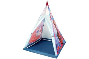 JOHN COLORBABY 48297 - Disney Frozen II Tipi infantil Pop Up, Medidas 100x100x140 cm, casita infantil , tienda de campaña para niños, juegos infantiles, cabañas para niños, juegos infantiles, Anna y Elsa