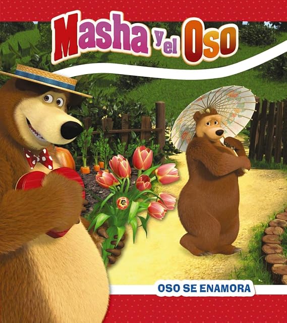 Portada de Masha y el Oso. Oso está enamorado
