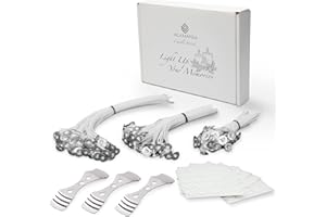 ALAMANIA 150Pcs Candle Wicks For Making Candles 10cm,15cm,20cm(50each) with 3 Candle Wick Holders&150 Glue Dot Wick Stickers-Low Smoke-Long Burn-Easy To Make Candles At Home-For DIY Candles-DIY Crafts