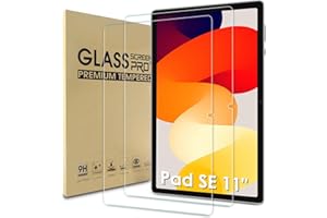 WD&CD Pellicola Protettiva Compatibile per Xiaomi Redmi Pad SE 11" [2 Pezzi], Vetro Temperato Alta Definizione Compatibile per Xiaomi Redmi Pad SE 11【Durezza 9H】【Anti Graffio】