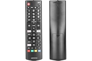 CTRLBETTER Telecomando AKB75675301 AKB75675311 Compatibile Con LG TV Controllore AKB75095307 AKB75095308 AKB75095303 AKB75375608 32LM6300 43LM6300 49UM7PLA Sostituzione Con Netflix PrimeVideo e MOVIES Pulsanti