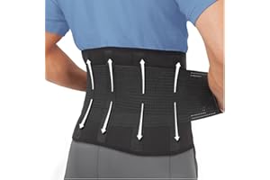 CLEVER YELLOW Back Brace dla kobiet z tyłu - wspornik pleców dla mężczyzn, pas podtrzymujący plecy dla kobiet, tył dla mężczyzn Dolny ból Relief, tylna część do pracy, podpórka pod słupek medyczny klasy medycznej