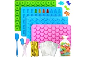 Gemtte Molde de silicona para caramelos, 9 unidades, con 2 pipetas, molde de silicona para caramelos, gelatina, chocolate