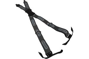 Oregon 537804 Apoyos para los pantalones de protección de motosierra, Color Negro