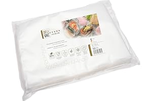 DeliVac Vakuumierbeutel 25x35 – 50 Stück, geprägte Vakuumbeutel für alle Vakuumierer, BPA-frei, lebensmittelecht, ideal für Sous-Vide, Gefrierschrank & Lebensmittelaufbewahrung