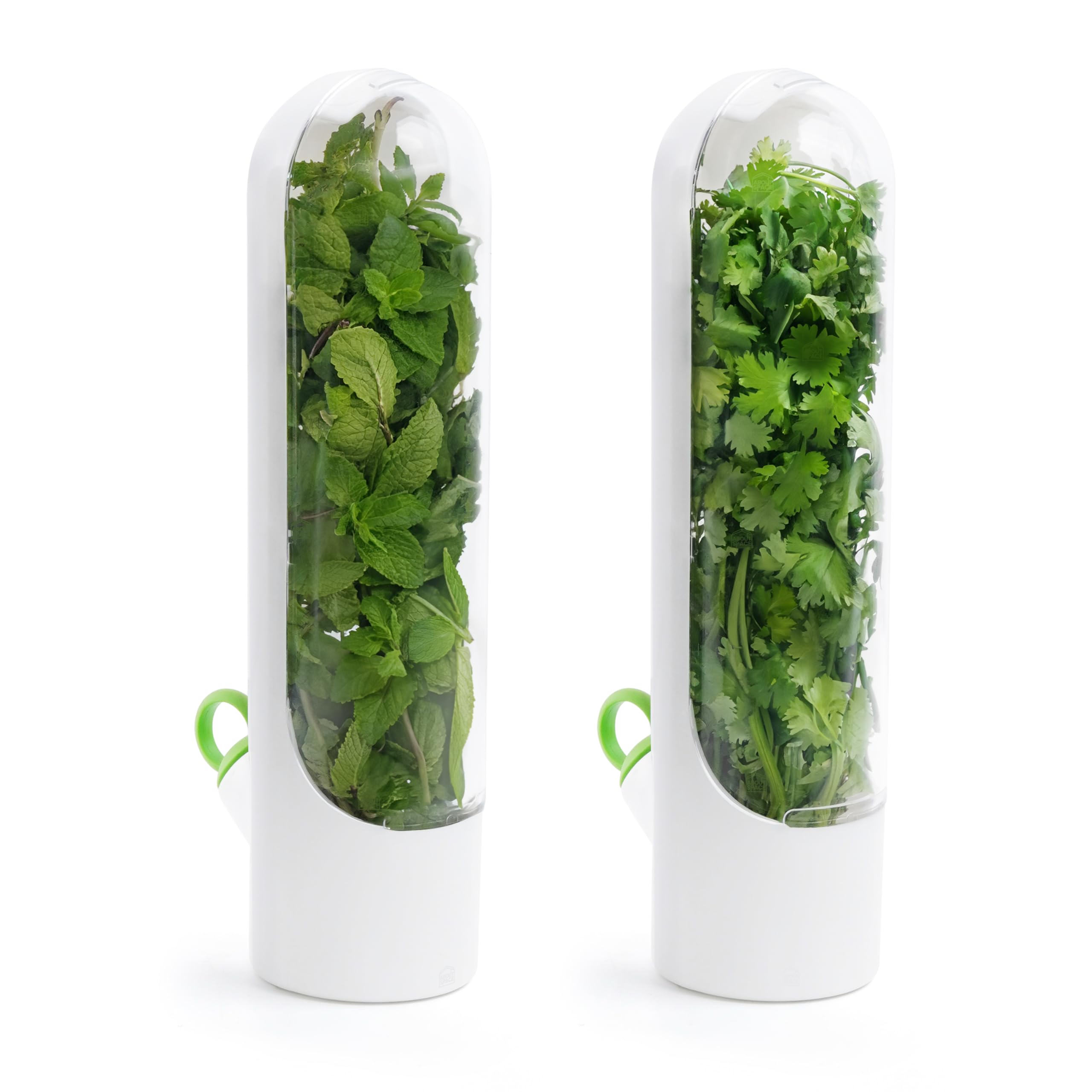 Unleash Freshness with Space 2 Pcs Herb Saver Pod: A Must-Have Fridge Solution for Herb Enthusiasts!