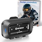 Moman RSC Headset Motorcycle Helmet Hands Free Voice Assistant Headphones | HiFi Stereo Dual Microphones Noise Reduction 1000