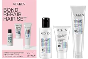 REDKEN Acidic Bonding Concentrate Discovery Set, With Shampoo, Conditioner & Leave-In Treatment, Strengthens Bonds, Repairs Damage & Protects Colour Treated Hair, 75ml, 50ml &150ml