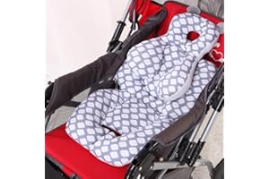 vocheer Coussin doux pour poussette de bébé, doublure de siège de poussette pour landau, soutien de la tête et du corps, coussin de soutien de la tête pour nouveau-né, nuage