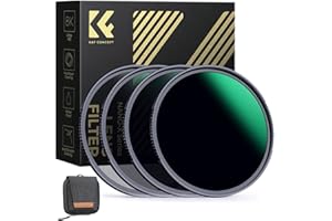 K&F CONCEPT Nano-Xcel ND Filtros Kit, 67mm Filtro ND4 + ND8 + ND64 + ND 1000 Densidad Neutral 28 Capas Nano Revestimiento con Estuche