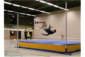 ‎SPORT-THIEME Sport-Thieme Zacharias Hochsprunglatte | Sichere & unkomplizierte Konstruktion | Indoor & Outdoor | Platzsparend | 4m | 0,4 kg | Schwarz-Gelb