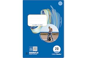 ‎STAUFEN Staufen Style Schulheft - 10 Hefte je 16 Blatt, DIN A4, Lineatur 20 (blanko), 80 g/m² Papier