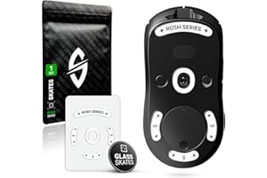 SensoryBoost Set di piedini in vetro Rush per Logitech G PRO Wireless - Ultra veloci e delicati, lucidati, bordi arrotondati, enorme durata - Piedini di ricambio per mouse, pattini - Accessori per mou