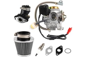DOCAS GY6 50cc Carburateur compatible pour 4 Temps 49CC 50 CC 80CC 139QMB PD18J Dirt Bike Motocross Motorrad Go Karts Scooter Quad ATV