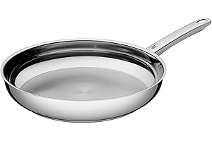 ‎WMF WMF Profi Bratpfanne 28 cm Induktion, Edelstahlpfanne unbeschichtet, Cromargan Edelstahl, backofenfest