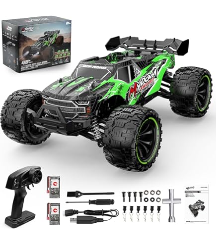 dexinco 1:14 op afstand bestuurde auto, 55 km/u, hoge snelheid RC-auto, waterdicht 4 x 4, Hobby RC Monster Truck, 2000 mAh batterij, concurrerend met borstelloos op afstand bestuurd voertuig