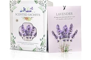 HECTICCORE 12 Bolsitas Perfumadas de Lavanda – Ambientador Armario Ropa y Cajones, Absorbe Olores Natural para Zapateros, Baño, Maletas y Coche – Bolsas de Perfumadas de Larga Duración, Ambientador Natural Hogar