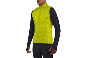 TCA Men's Excel Reflective Running Walking Hiking Sleeveless Thermal Padded Gilet with Zipped Pockets
